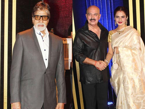 Amitabh Bachchan, Rekha attend Rakesh Roshan's starry Birthday Bash!